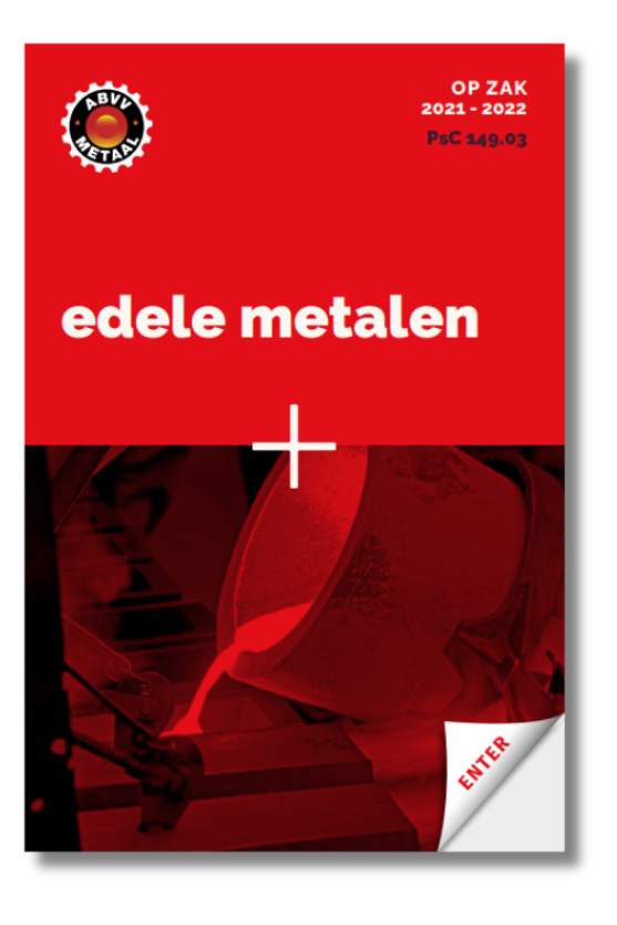 rode cover van het sectorboekje Op Zak van de sector edele metalen