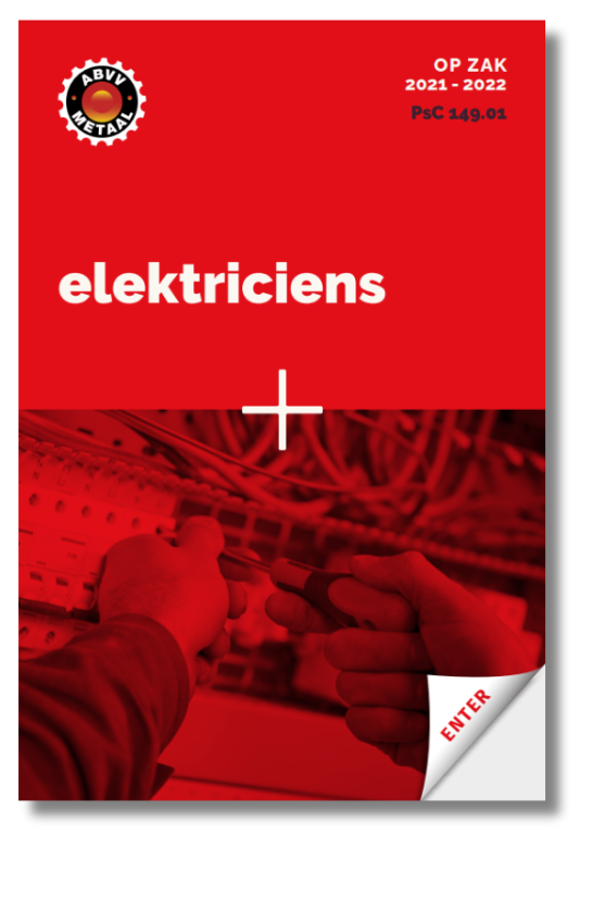 rode cover van het sectorboekje Op Zak van de sector elektriciens