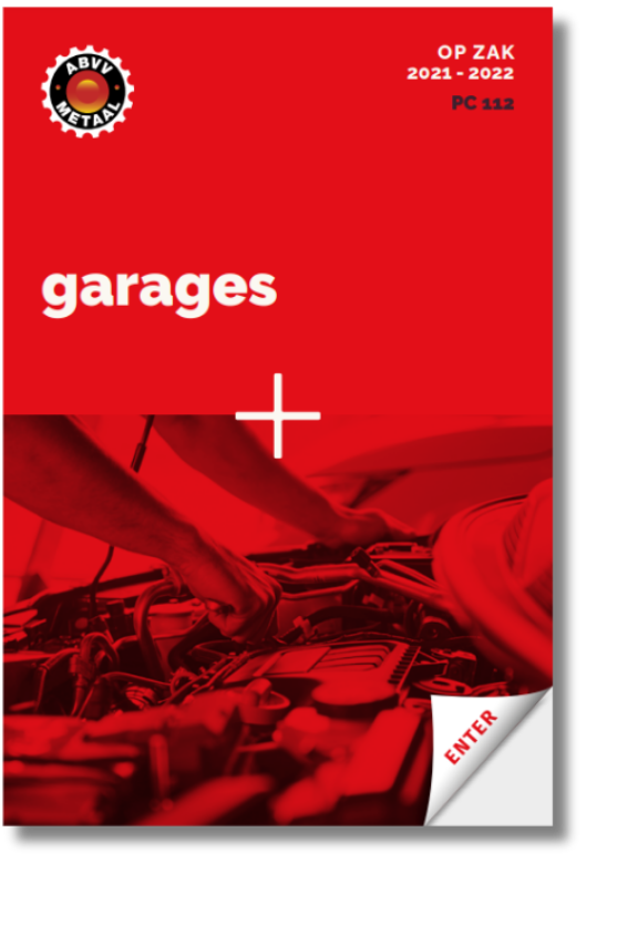 rode cover van het sectorboekje Op Zak van de sector garages