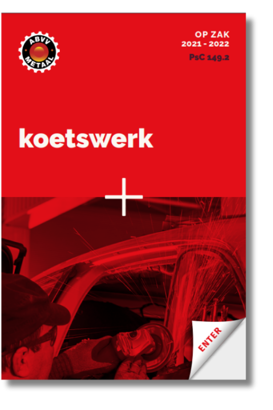 rode cover van het sectorboekje Op Zak van de sector koetswerk