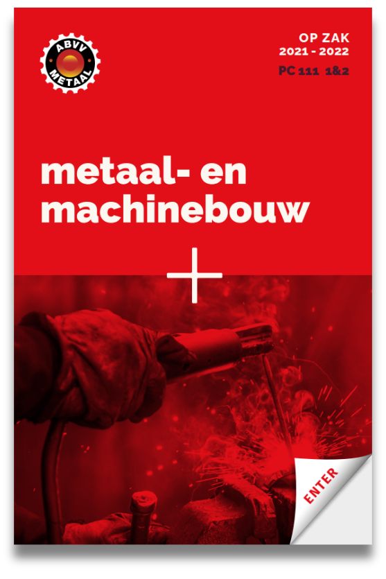 rode cover van het sectorboekje Op Zak van de sector metaalbouw