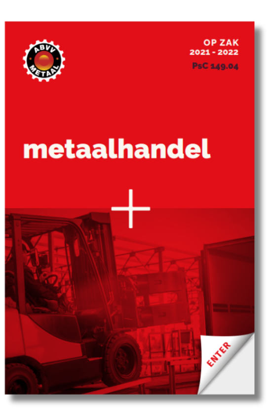 rode cover van het sectorboekje Op Zak van de sector metaalhandel