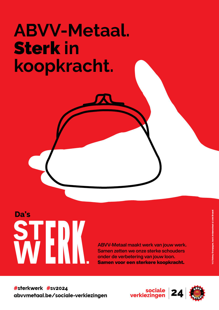 rode thema-affiche voor de SV2024 rond koopkracht